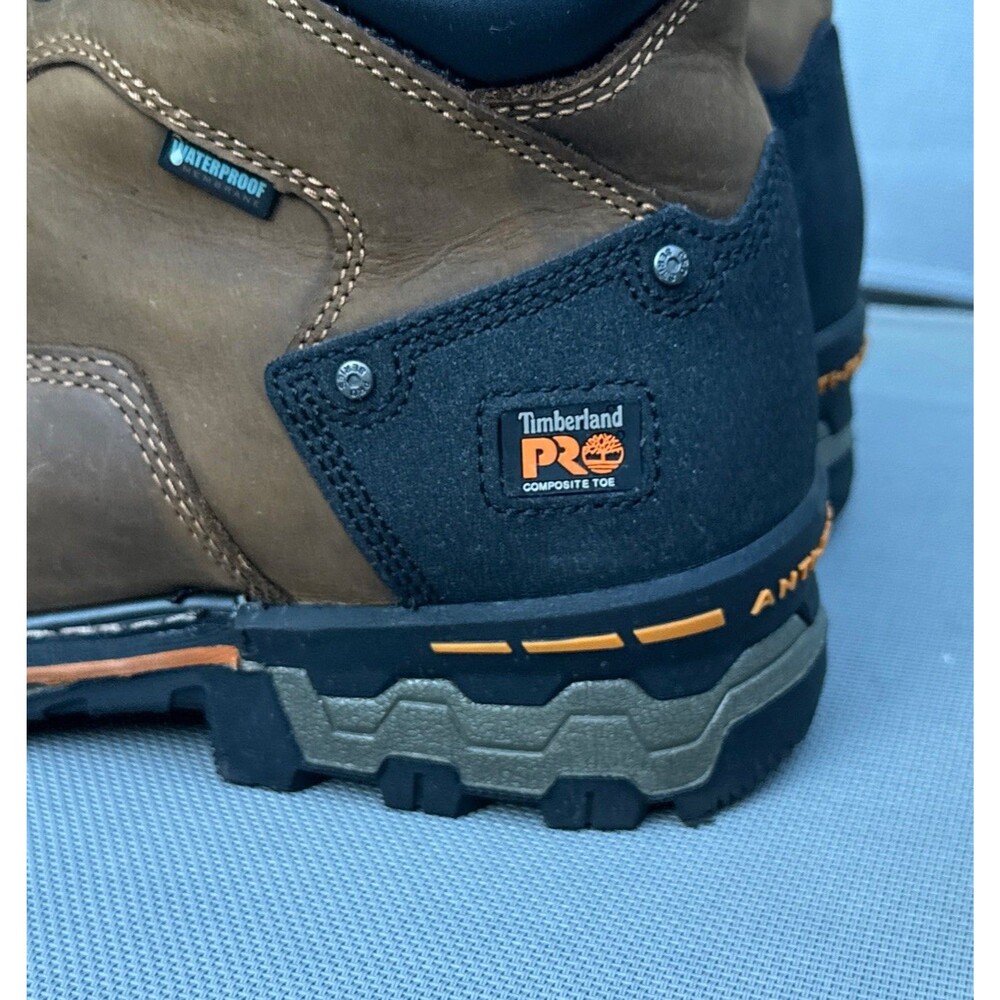 Timberland Pro Boondocks 6 inch Waterproof Composite Boot Mens 13W Anti Fatigue - Picture 5 of 9